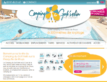 Tablet Screenshot of camping-gohvelin.com